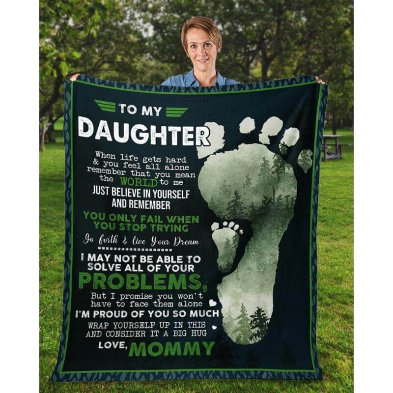 To My Daughter - From Mom - A324 - Premium Blanket-Jolura