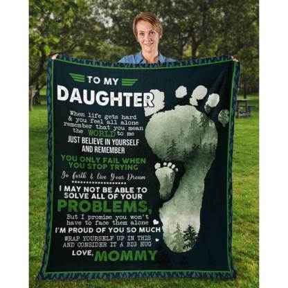 To My Daughter - From Mom - A324 - Premium Blanket-Jolura