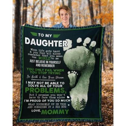 To My Daughter - From Mom - A324 - Premium Blanket-Jolura