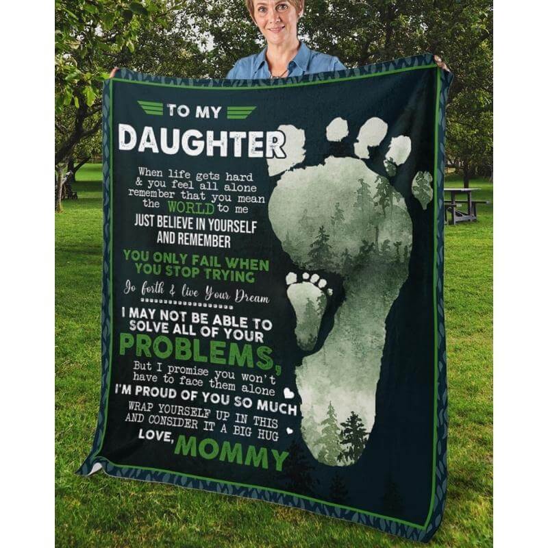 To My Daughter - From Mom - A324 - Premium Blanket-Jolura