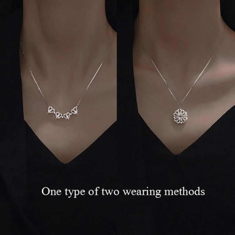 🍀Four-Leaf Heart Shape Necklace💕 S925 Silver-Jolura