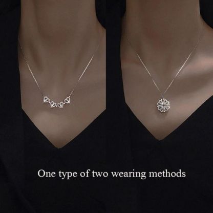 🍀Four-Leaf Heart Shape Necklace💕 S925 Silver-Jolura