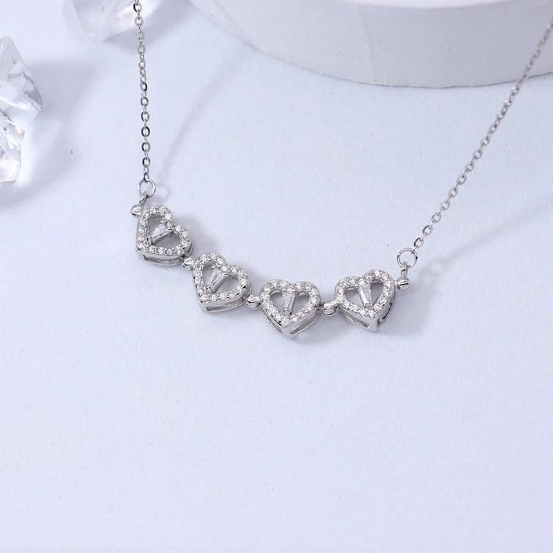 🍀Four-Leaf Heart Shape Necklace💕 S925 Silver-Jolura