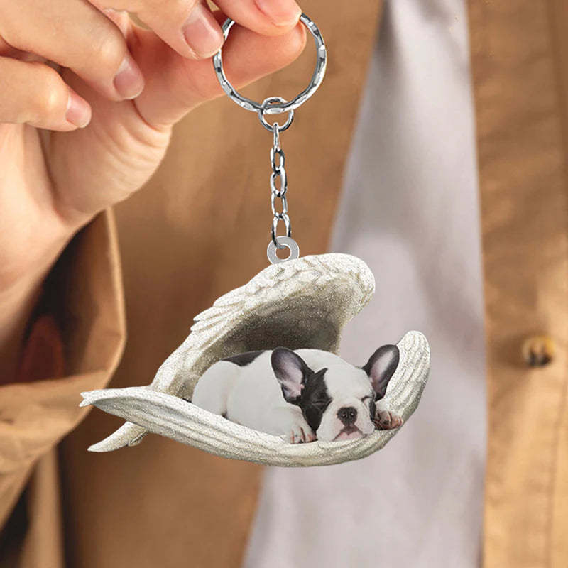 Sleeping Angel Acrylic Keychain French Bulldog SA082-Jolura