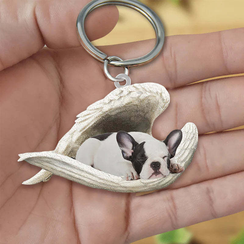 Sleeping Angel Acrylic Keychain French Bulldog SA082-Jolura