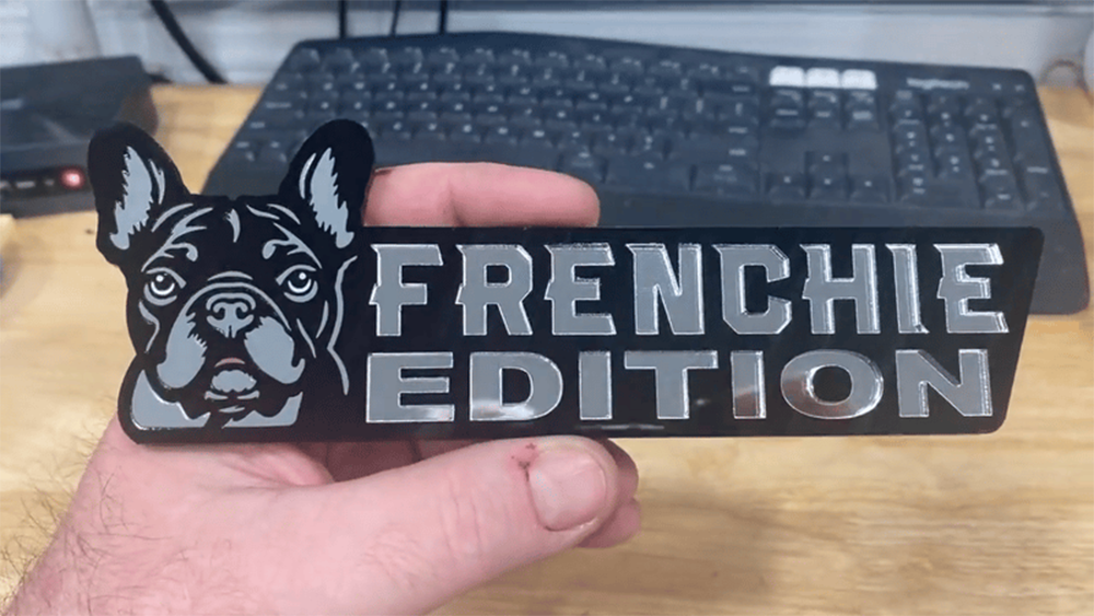 Frenchie Car Badge Laser Cutting Car Emblem CE113-Jolura