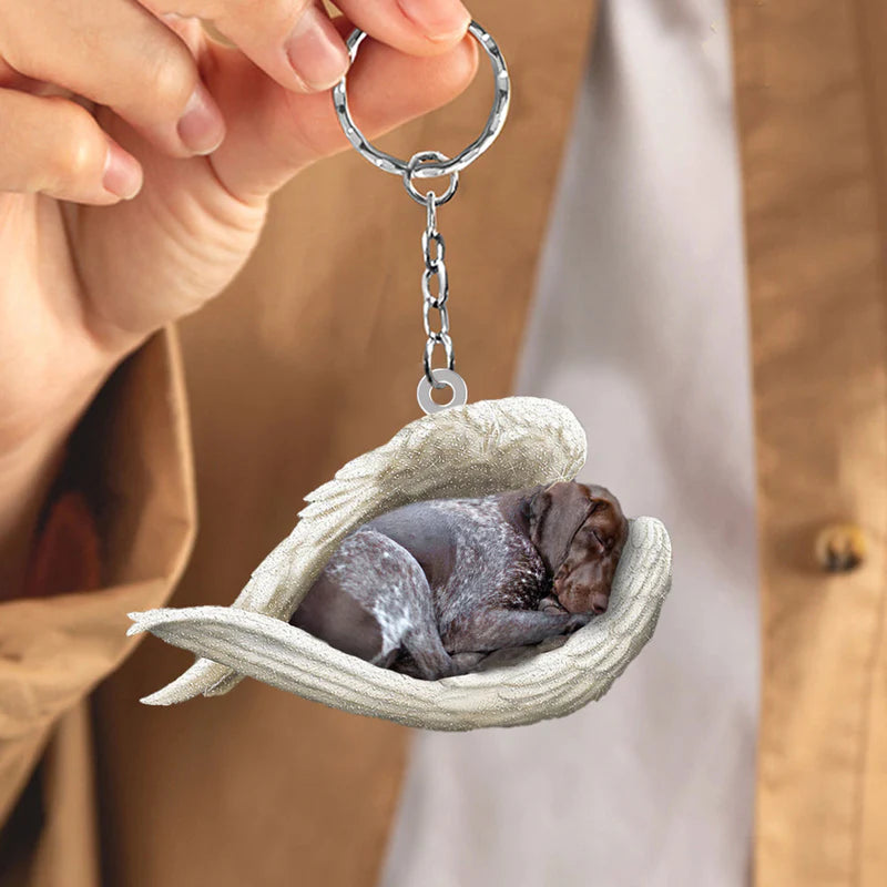 Sleeping Angel Acrylic Keychain German Shorthaired Pointer SA080-Jolura