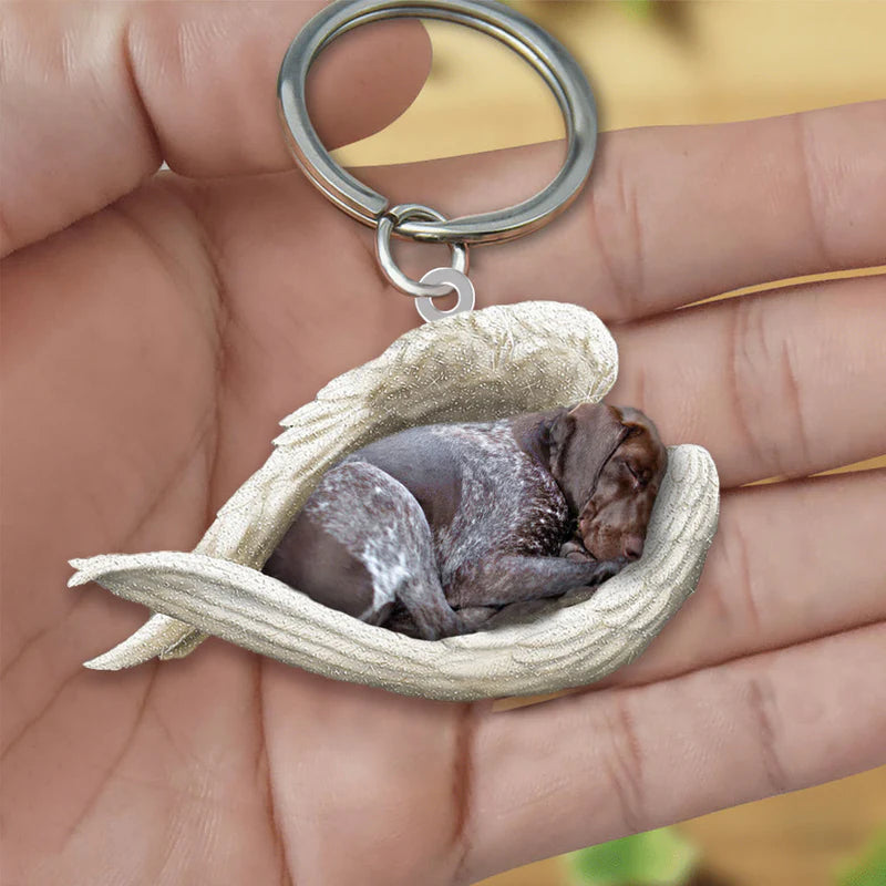 Sleeping Angel Acrylic Keychain German Shorthaired Pointer SA080-Jolura