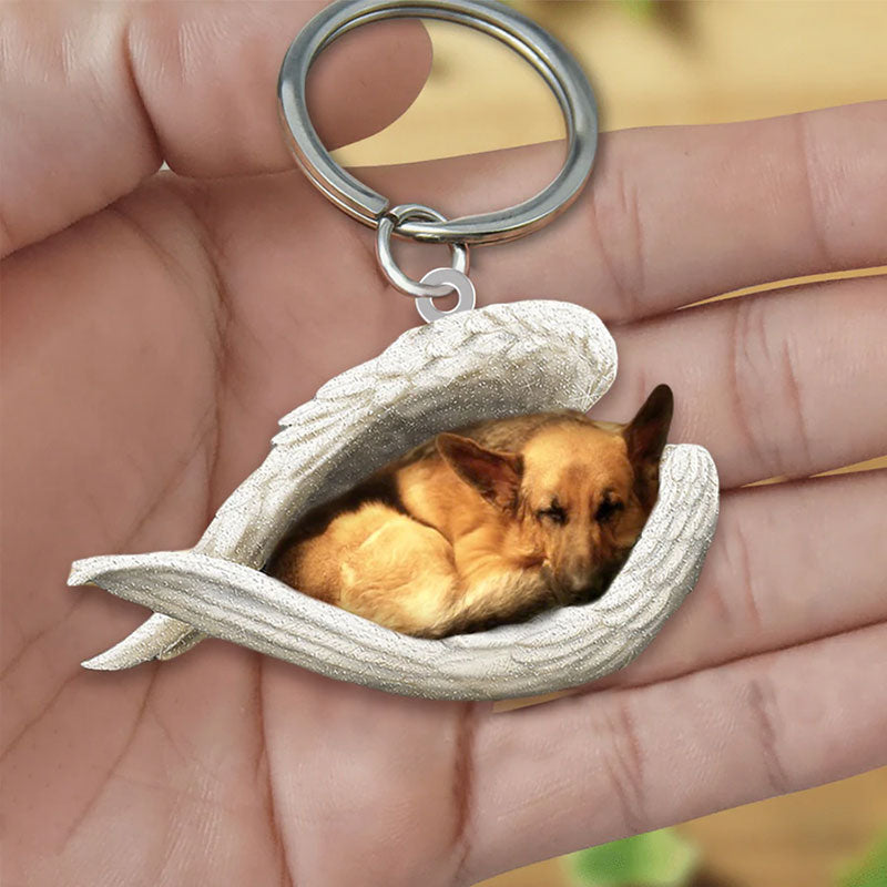 Sleeping Angel Acrylic Keychain German Shepherd SA011-Jolura