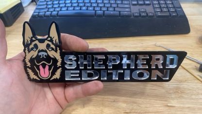 German Shepherd Car Badge Laser Cutting Car Emblem CE035-Jolura