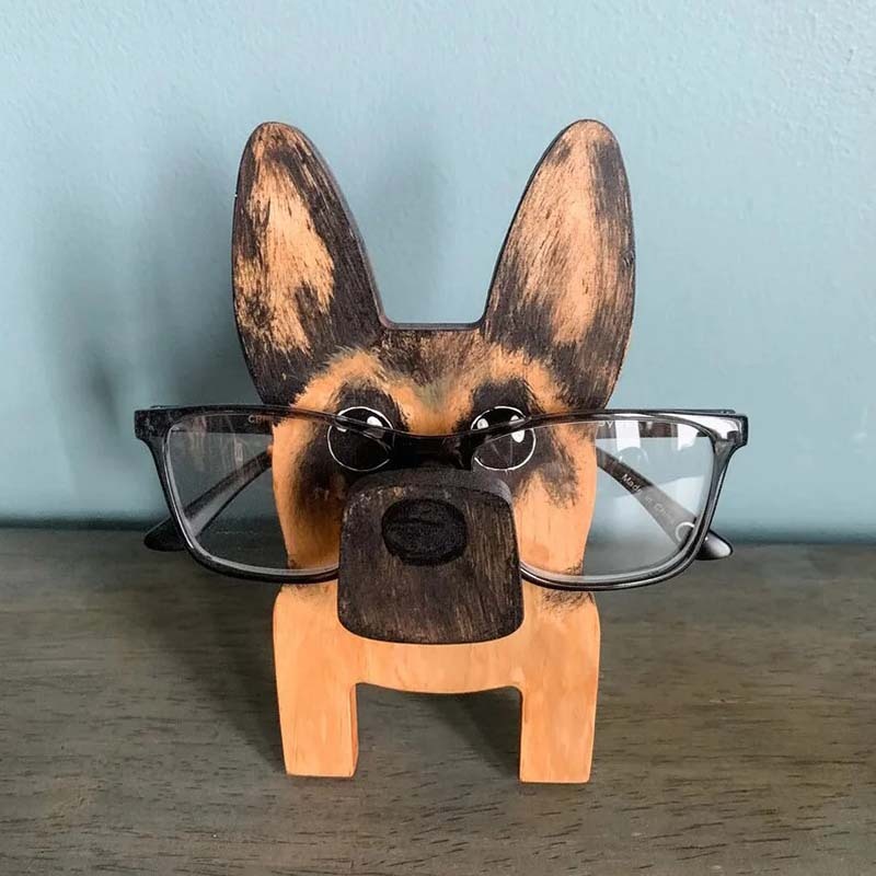 Handmade Glasses Stand F265 Lovely German Shepherd-Jolura