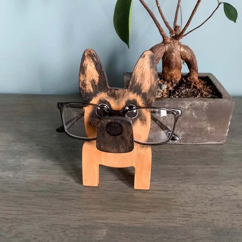 Handmade Glasses Stand F265 Lovely German Shepherd-Jolura