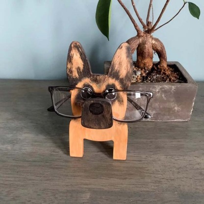 Handmade Glasses Stand F265 Lovely German Shepherd-Jolura