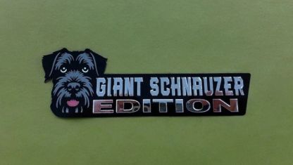 Giant Schnauzer Car Badge Laser Cutting Car Emblem CE064-Jolura