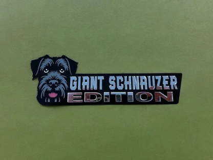 Giant Schnauzer Car Badge Laser Cutting Car Emblem CE064-Jolura