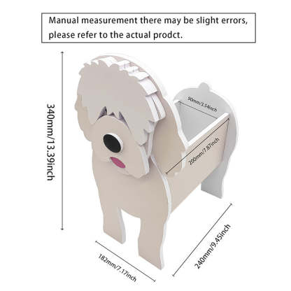 White Golden Doodle Planter AP063-Jolura