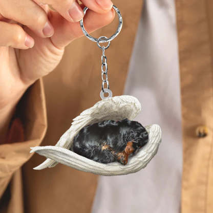 Sleeping Angel Acrylic Keychain Gordon Setter SA095-Jolura