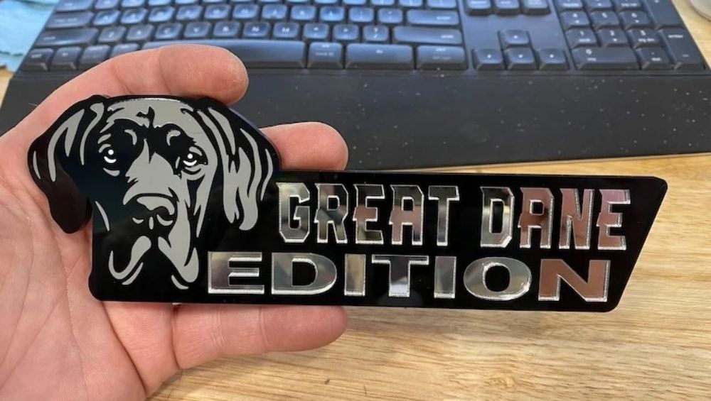 Great Dane Car Badge Laser Cutting Car Emblem CE036-Jolura