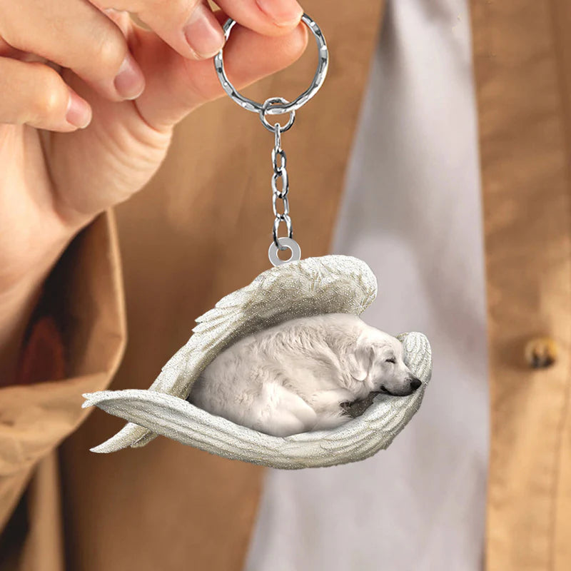 Sleeping Angel Acrylic Keychain Great Pyrenees SA063-Jolura