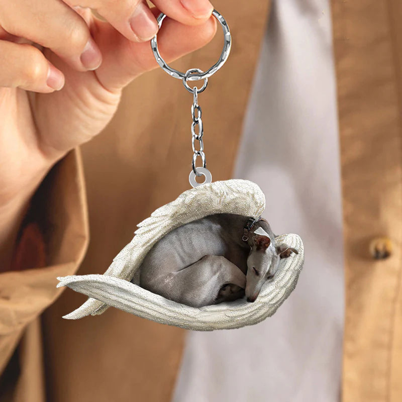 Sleeping Angel Acrylic Keychain Greyhound SA097-Jolura