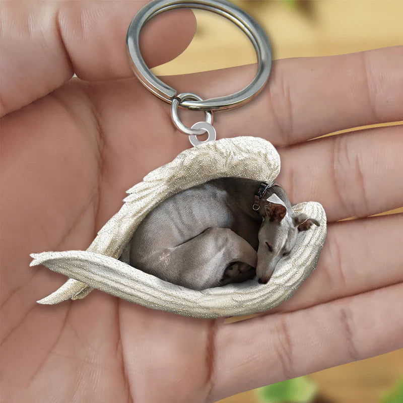 Sleeping Angel Acrylic Keychain Greyhound SA097-Jolura