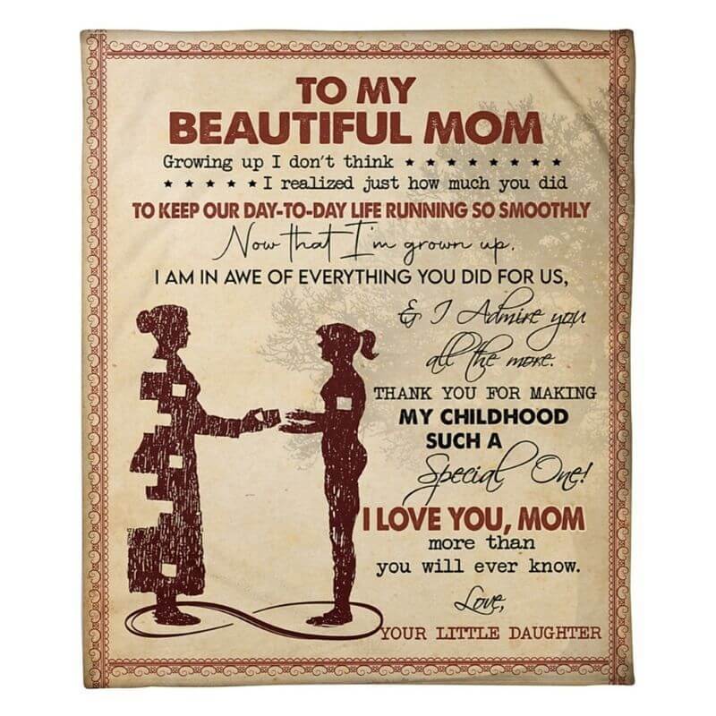 To My Mom - From Daughter  - A367 - Premium Blanket-Jolura