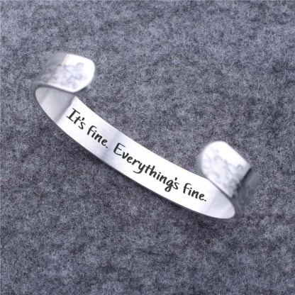 It's Fine Everything's Fine Bracelet-Jolura