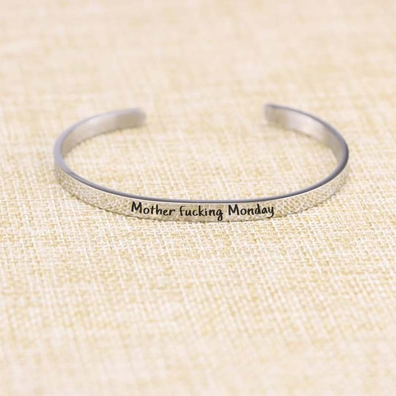 Sarcastic Souls Work Mood Engraved Bracelets-Jolura