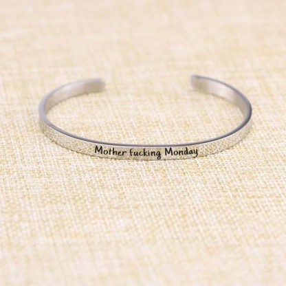 Sarcastic Souls Work Mood Engraved Bracelets-Jolura