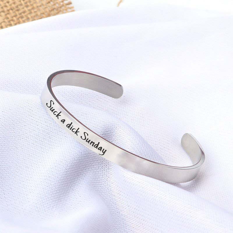 Sarcastic Souls Work Mood Engraved Bracelets-Jolura