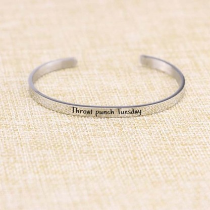 Sarcastic Souls Work Mood Engraved Bracelets-Jolura