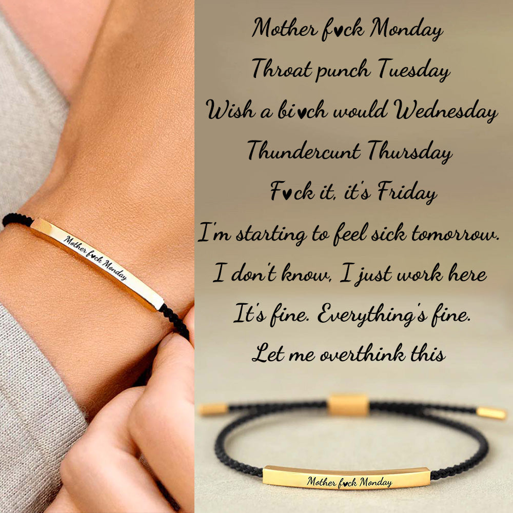 Sarcastic Souls Work Mood Tube Bracelets-Jolura