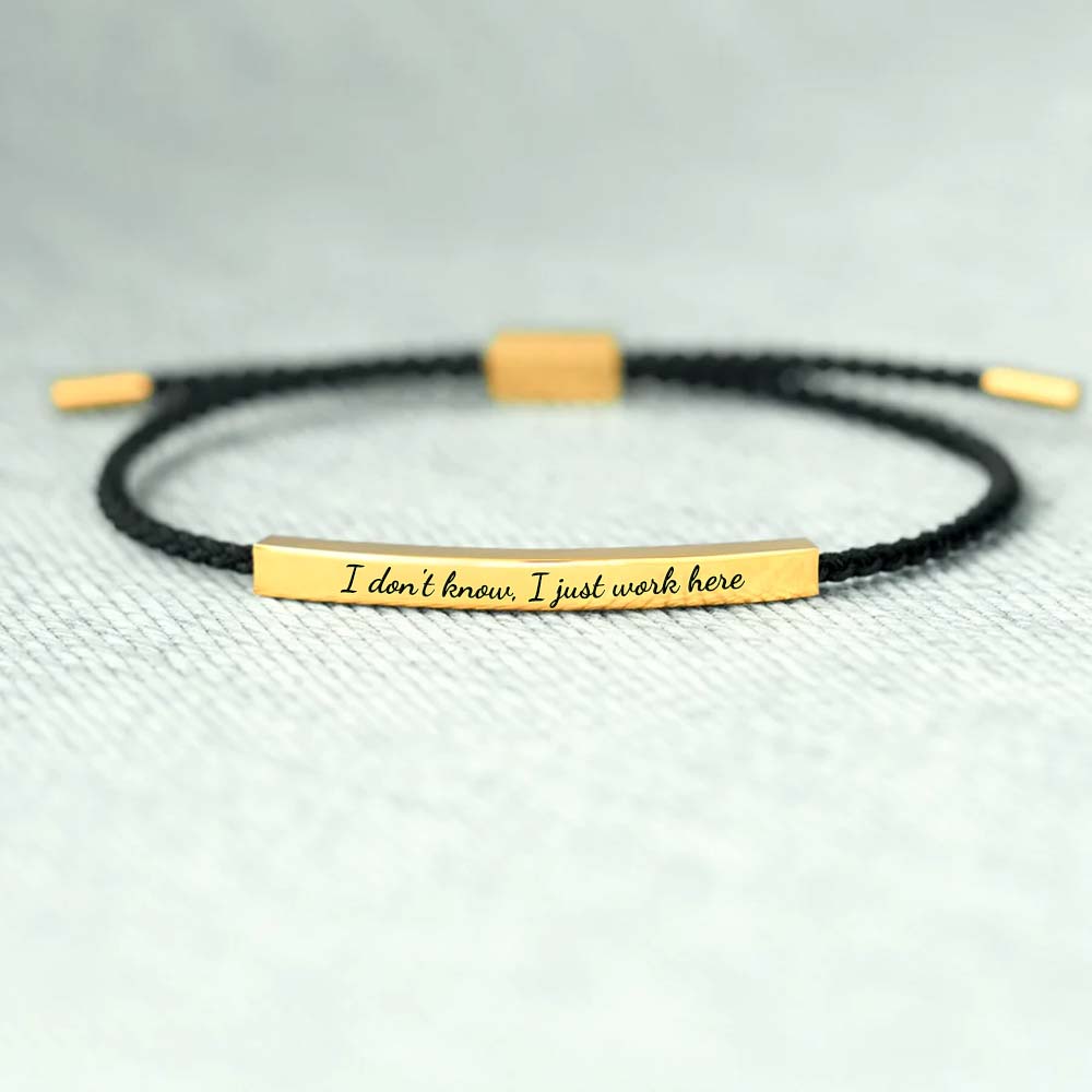 I Don't know I Just Work Here Tube Bracelets-Jolura