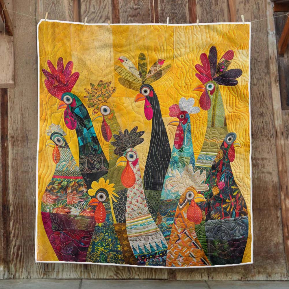 Sunrise Roosters Blanket - H142 - Premium Blanket-Jolura