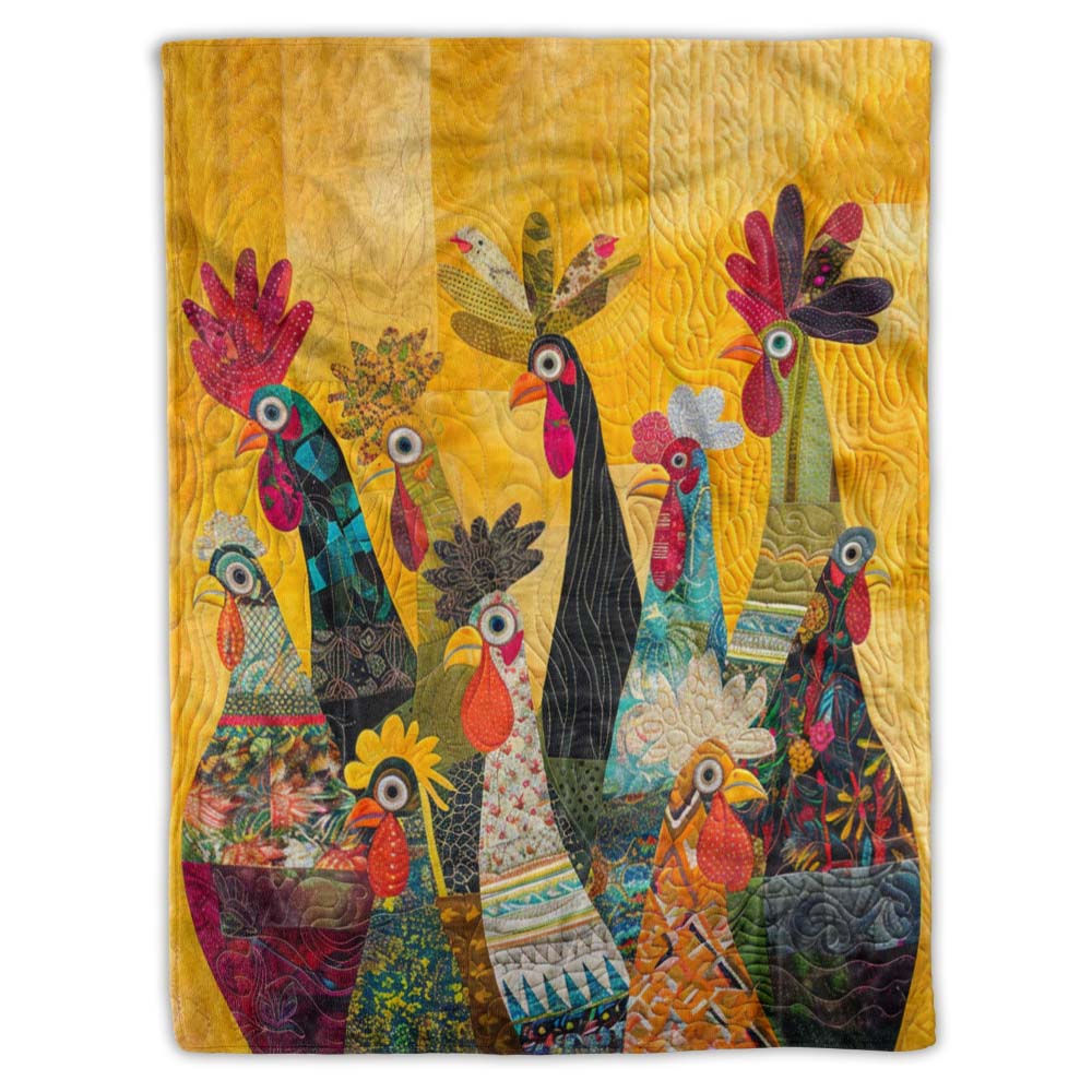 Sunrise Roosters Blanket - H142 - Premium Blanket-Jolura