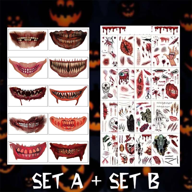 Halloween Tattoo – 🎃Halloween Prank Makeup Temporary Tattoo🎃-Jolura