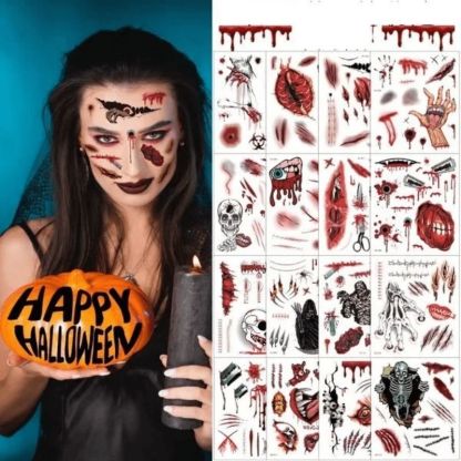 Halloween Tattoo – 🎃Halloween Prank Makeup Temporary Tattoo🎃-Jolura