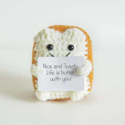 Handmade Emotional Support Gift - Toast - White-Jolura
