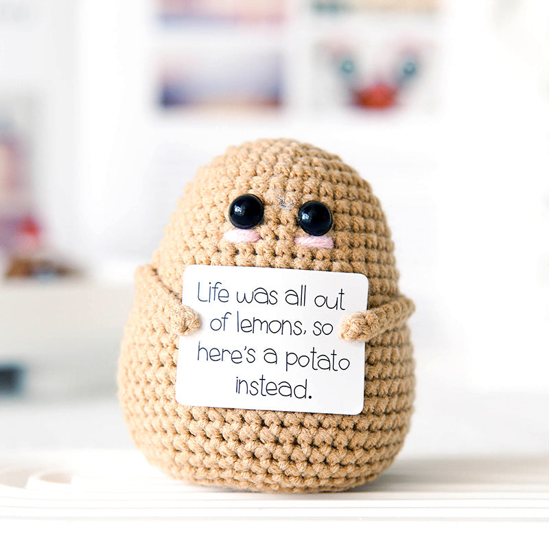 Handmade Emotional Support Gift - Life Potato - Light Brown-Jolura