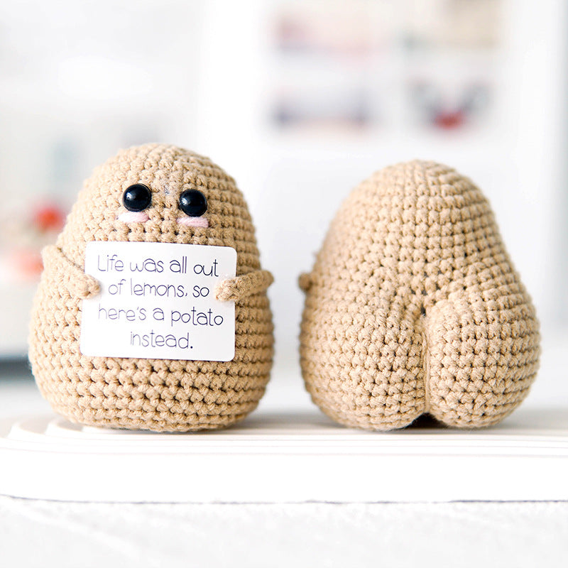 Handmade Emotional Support Gift - Life Potato - Light Brown-Jolura