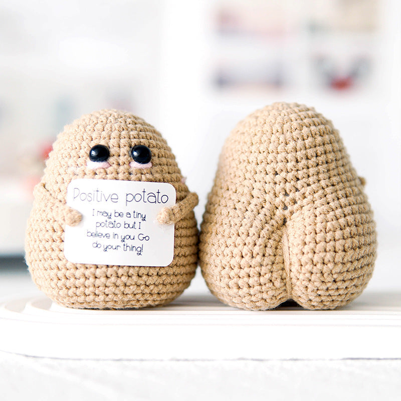Handmade Emotional Support Gift - Positive Potato - Light Brown-Jolura