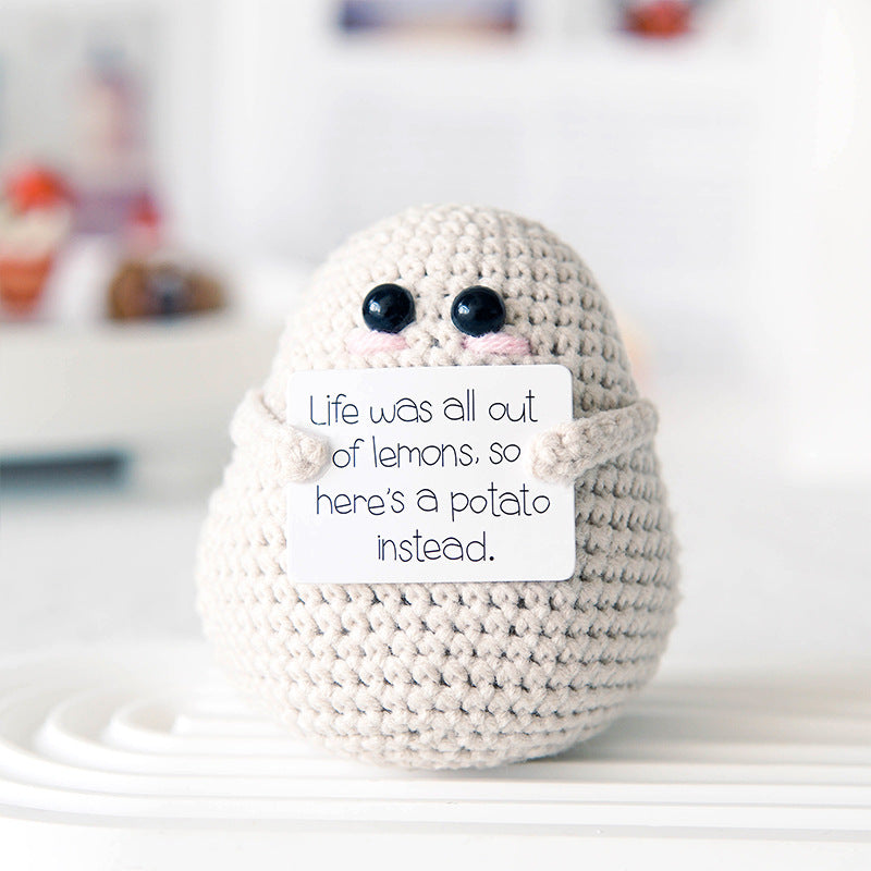 Handmade Emotional Support Gift - Life Potato - White-Jolura