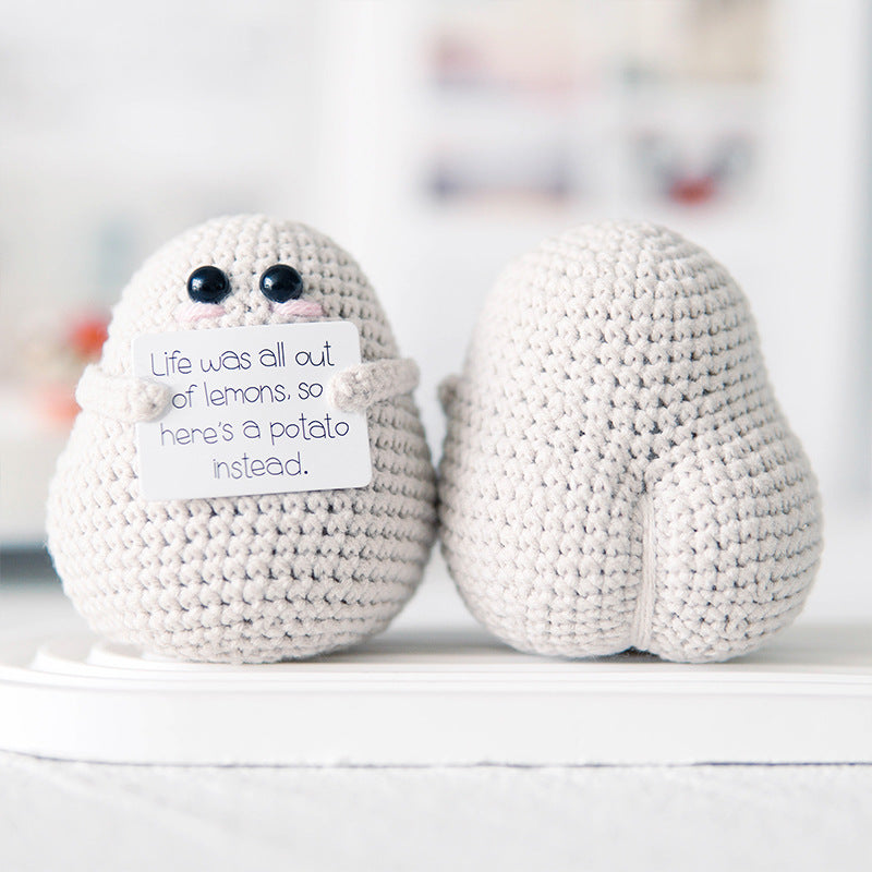 Handmade Emotional Support Gift - Life Potato - White-Jolura