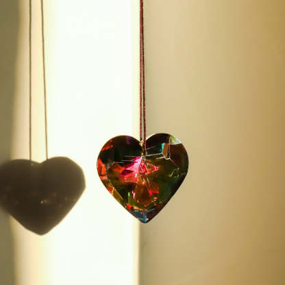 Hanging Heart Suncatcher Prism Crafts-Jolura