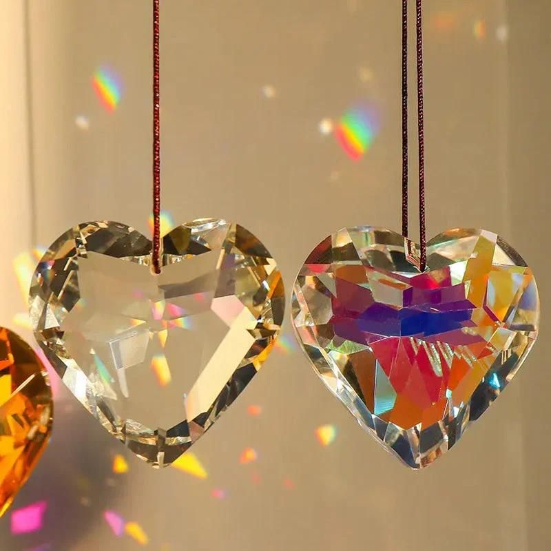 Hanging Heart Suncatcher Prism Crafts-Jolura