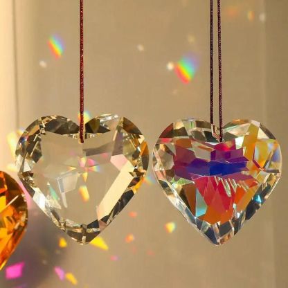 Hanging Heart Suncatcher Prism Crafts-Jolura