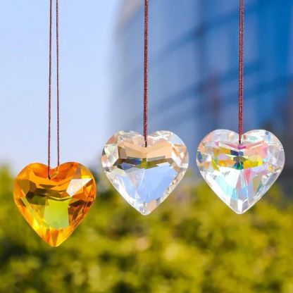 Hanging Heart Suncatcher Prism Crafts-Jolura