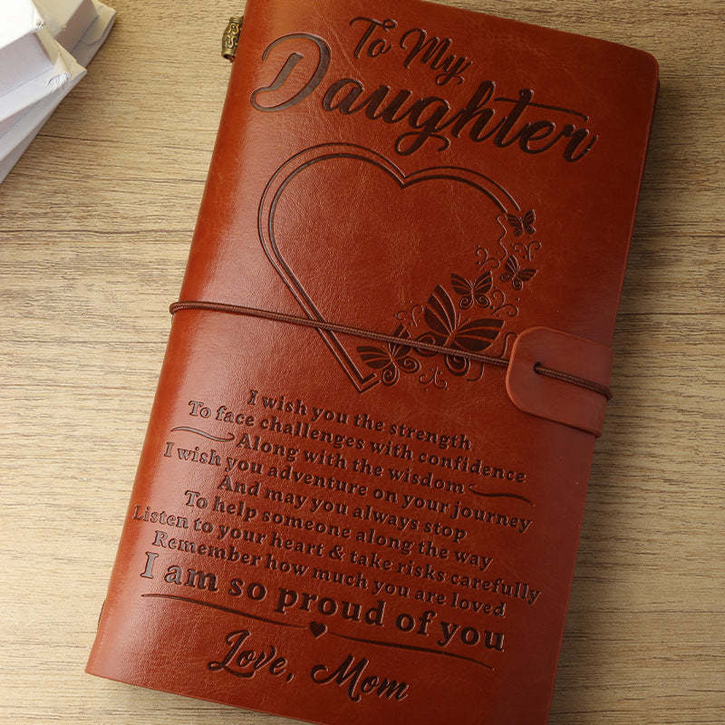 Mom To Daughter - I Am So Proud Of You - Vintage Journal Notebook-Jolura