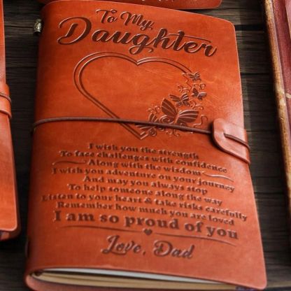 To My Daughter - I Am So Proud Of You - Vintage Journal Notebook-Jolura