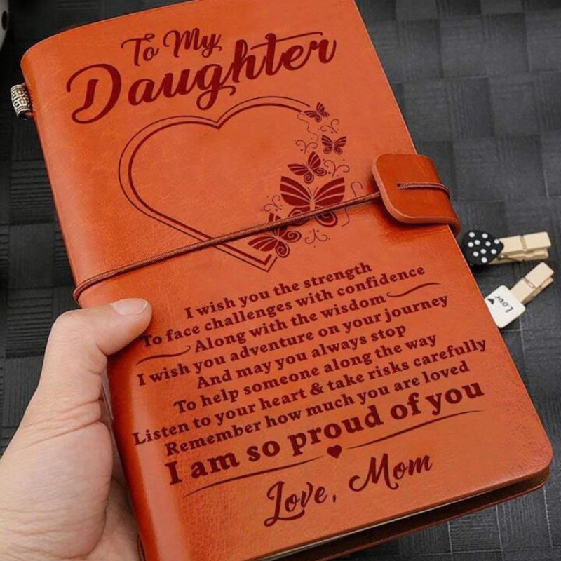 Mom To Daughter - I Am So Proud Of You - Vintage Journal Notebook-Jolura